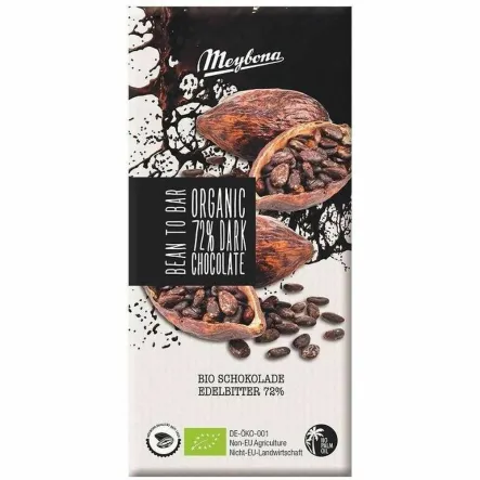 Czekolada Gorzka 72% Bio 100 g - Meybona