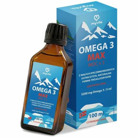Omega 3 MAX w Płynie 100 ml - MyVita