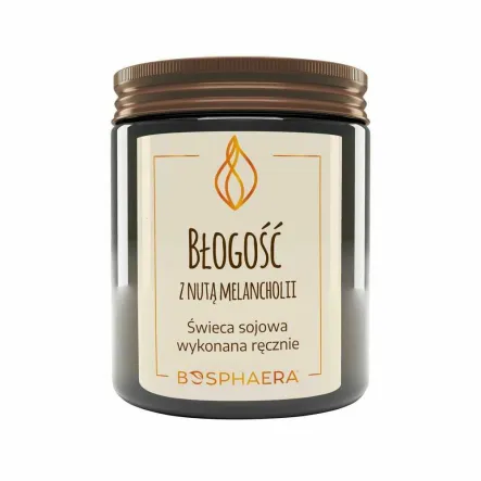 Świeca Sojowa Błogość z Nutą Melancholii 190 g - Bosphaera