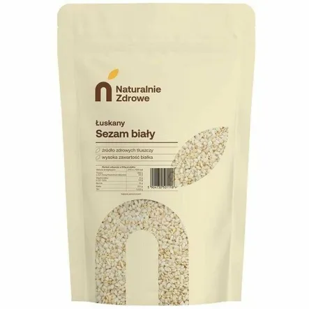 Sezam Biały Łuskany 300 g - Naturalnie Zdrowe