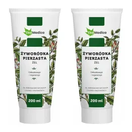 2 x Żel Żyworódka Pierzasta z Aloesem i Kasztanowcem 200 ml - Ekamedica