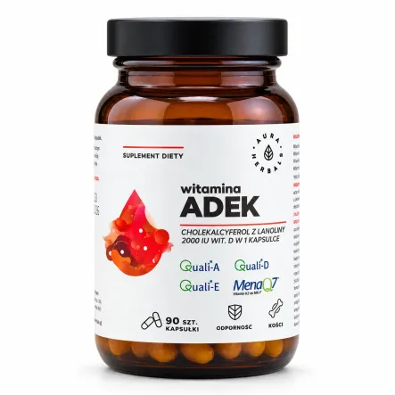 Witamina ADEK 90 Kapsułek - Aura Herbals