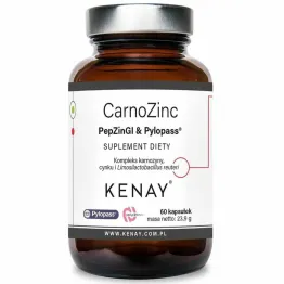 CarnoZinc PepZinGI and  Pylopass™ 60 Kapsułek - Kenay