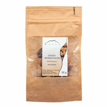 Gałka Muszkatołowa Całe Nasiona 50 g - Nanga