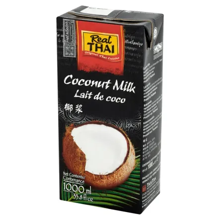 Mleko Kokosowe UHT 85% Ekstrakt Kokosa 1L - RealThai
