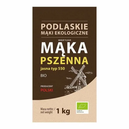 Mąka Pszenna Jasna Typ 550 BIO 1 kg - Biolife