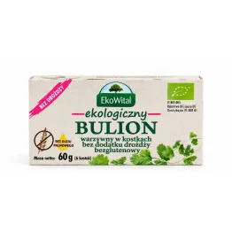 Bulion Warzywny w Kostkach Bezglutenowy BIO 60 g (6 Kostek) – EkoWital