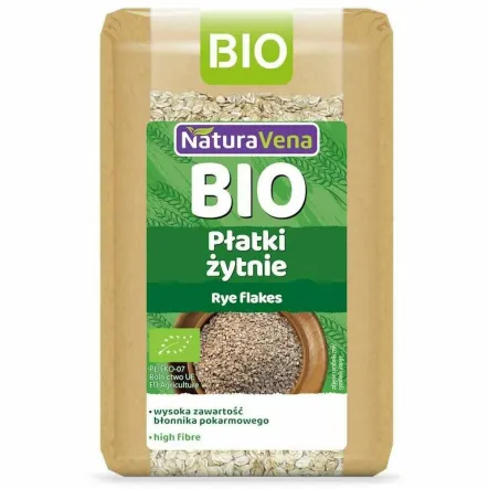 Płatki Żytnie Bio 300 g - NaturAvena