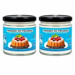 2 x Proszek do Pieczenia z Błonnikiem Akacjowym Bezglutenowy 120 g - Pięć Przemian