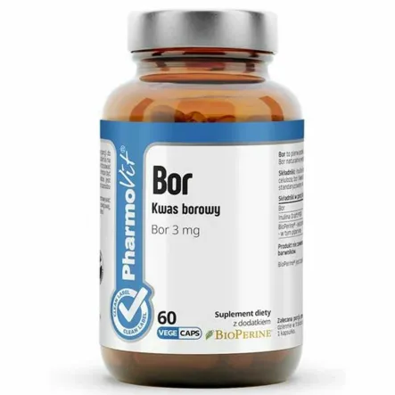 Bor (Kwas Borowy) 60 Kapsułek - Pharmovit