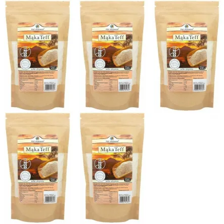 5 x Mąka z TEFF Bezglutenowa 500 g - Simpatiko