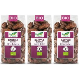 3 x Daktyle Bez Pestek Suszone Bezglutenowe Bio 400 g - Bio Planet
