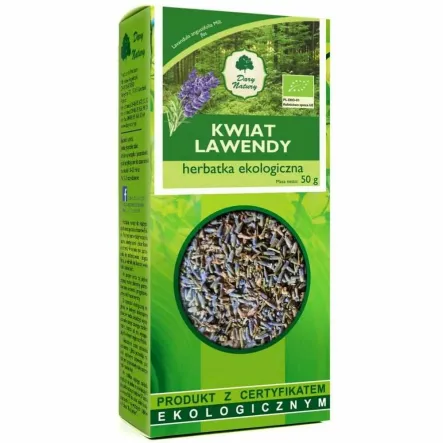 Kwiat Lawendy Herbatka Eko 50 g - Dary Natury