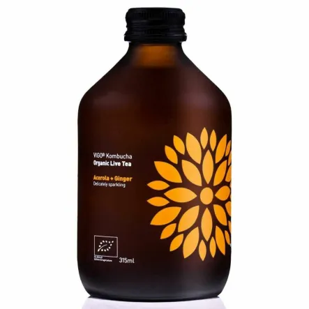 Kombucha Acerola+ Imbir BIO Organiczna Herbata Fermentowana i Żywa 330 ml - Vigo