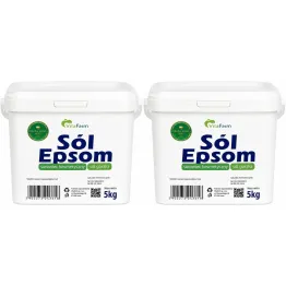 Zestaw 2 x Sól Epsom (Siarczan Magnezu)- Sól Gorzka Wiadro 5 kg - VitaFarm