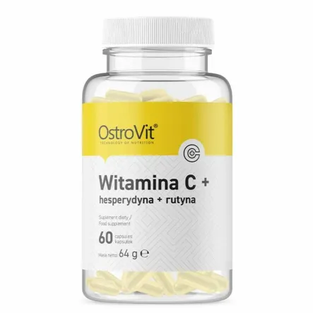 Witamina C +Hesperydyna +Rutyna 60 Kapsułek - OstroVit 