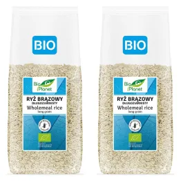 2 x Ryż Brązowy Długoziarnisty Bezglutenowy Bio 1 kg - Bio Planet
