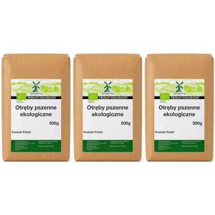 3 x Otręby Pszenne Eko 500 g - Młyn Kopytowa