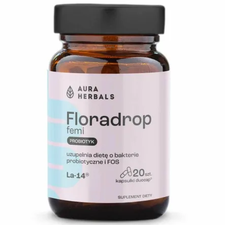 Floradrop Femi Probiotyk 20 Kapsułek - Aura Herbals