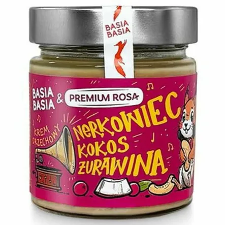 Krem z Nerkowców z Kokosem i Żurawiną 195 g - Basia Basia