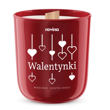 WALENTYNKI Sojowa Świeca Zapachowa w Szkle Typ Zapachu Amor - Ravina