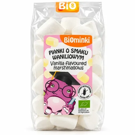 Pianki o Smaku Waniliowym Bezglutenowe Bio 100 g - Biominki