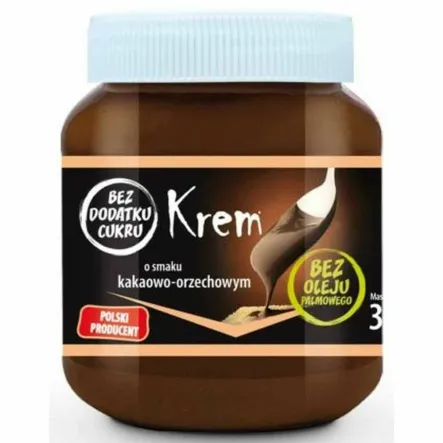 Krem o Smaku Kakaowo - Orzechowym Bez Dodatku Cukru 350 g - CD S.A.
