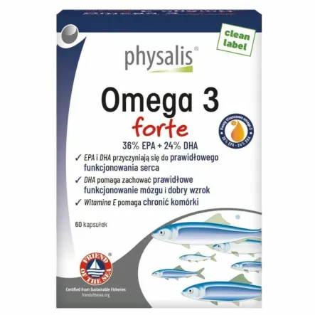 Omega-3 Forte 60 Kapsułek - Physalis