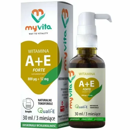 Witamina A+E Forte Krople 30 ml - MyVita