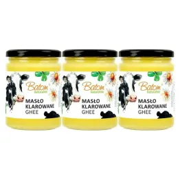 3 x Masło Klarowane Ghee 500 ml - BATOM