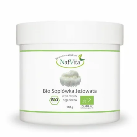 Grzyb Soplówka Jeżowata Mielona BIO 100 g - Natvita