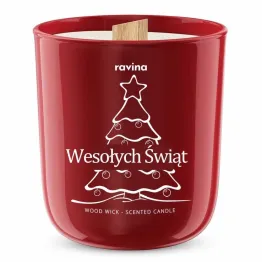 Wesołych Świąt "Choinka" Sojowa Świeca Zapachowa w Szkle - Ravina