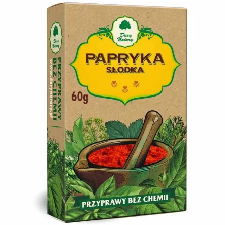 Papryka Słodka Mielona 60 g - Dary Natury