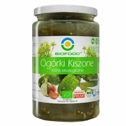 Ogórki Kiszone Bio 760 g (560 g) - Biofood