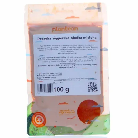 Papryka Węgierska Słodka Mielona 100 g - Planteon