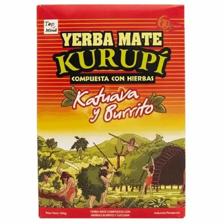 Yerba Mate Kurupi Katuava Y Burrito 500 g