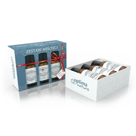 Zestaw Miłości (Olejki Ylang Ylang, Złodziei, Bergamotowy) 3x10 ml - Optima Natura