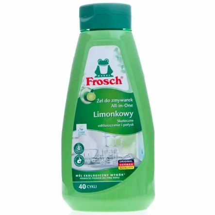 Limonkowy Żel do Zmywarek All in One 1  650 ml - Frosch