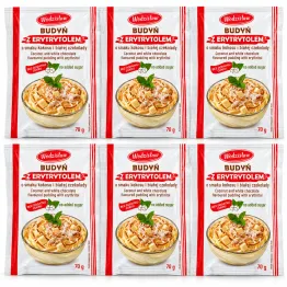 6 x Budyń o Smaku Kokosu i Białej Czekolady z Erytrytolem Bez Dodatku Cukru 70 g - Wodzisław