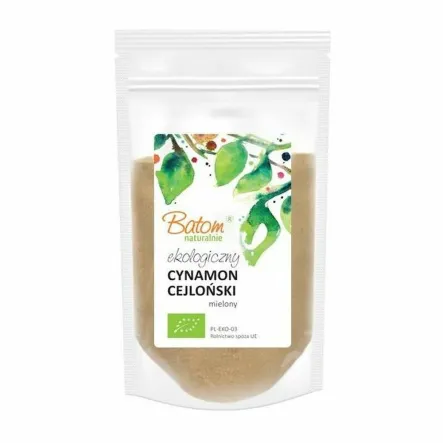Cynamon Cejloński Mielony Bio 125 g - BATOM