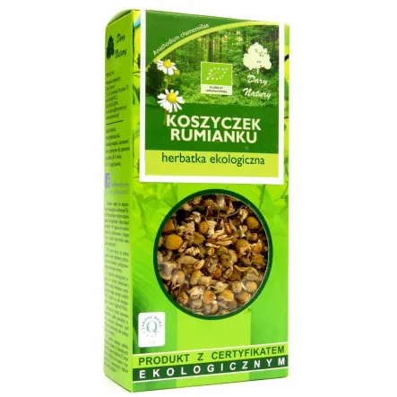 Koszyczek Rumianku Herbatka Ekologiczna 25 g - Dary Natury