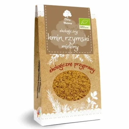 Kmin Rzymski Mielony Ekologiczny 30 g - Dary Natury- Kumin Przemielony