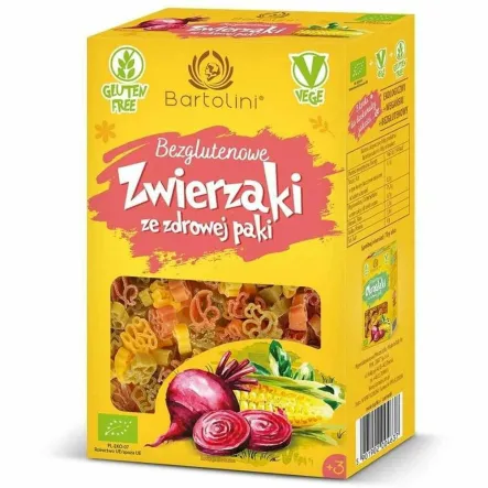 Makaron Bezglutenowy Zwierzaki BIO 250 g - Bartolini