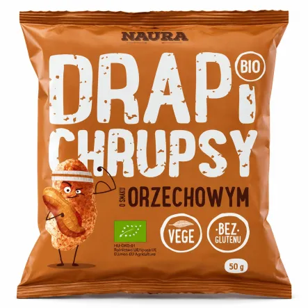 Chrupki Kukurydziane o Smaku Orzechowym BIO 50 g - NAURA