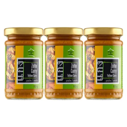 3 x Żółta Pasta Curry 113 g - House of Asia