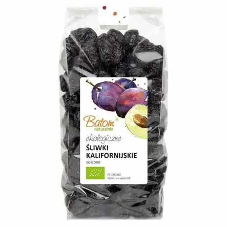 Śliwki Kalifornijskie Suszone Bez Pestek Bio 1 kg - BATOM