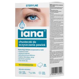 Chusteczki do Oczyszczania Powiek 30 Sztuk - IANA