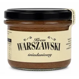 Krem Warszawski Orzechowo Czekoladowy słodzony Erytrytolem i Ksylitolem 190 g Warszawski
