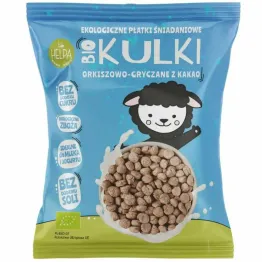 Kulki Orkiszowo - Gryczane z Kakao Bez Dodatku Cukru Bio 160 g - Helpa