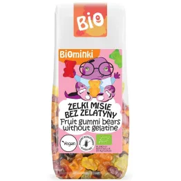 Żelki Misie Bez Żelatyny Bezglutenowe Bio 100 g - Biominki